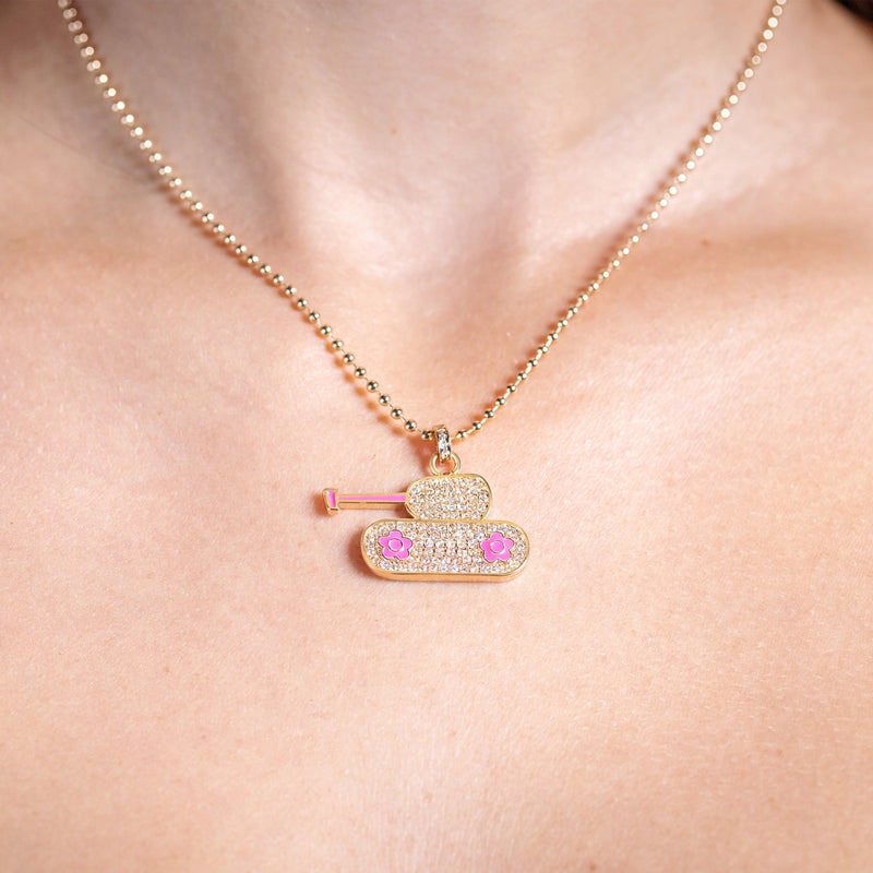 Gold Crystal Pendant
