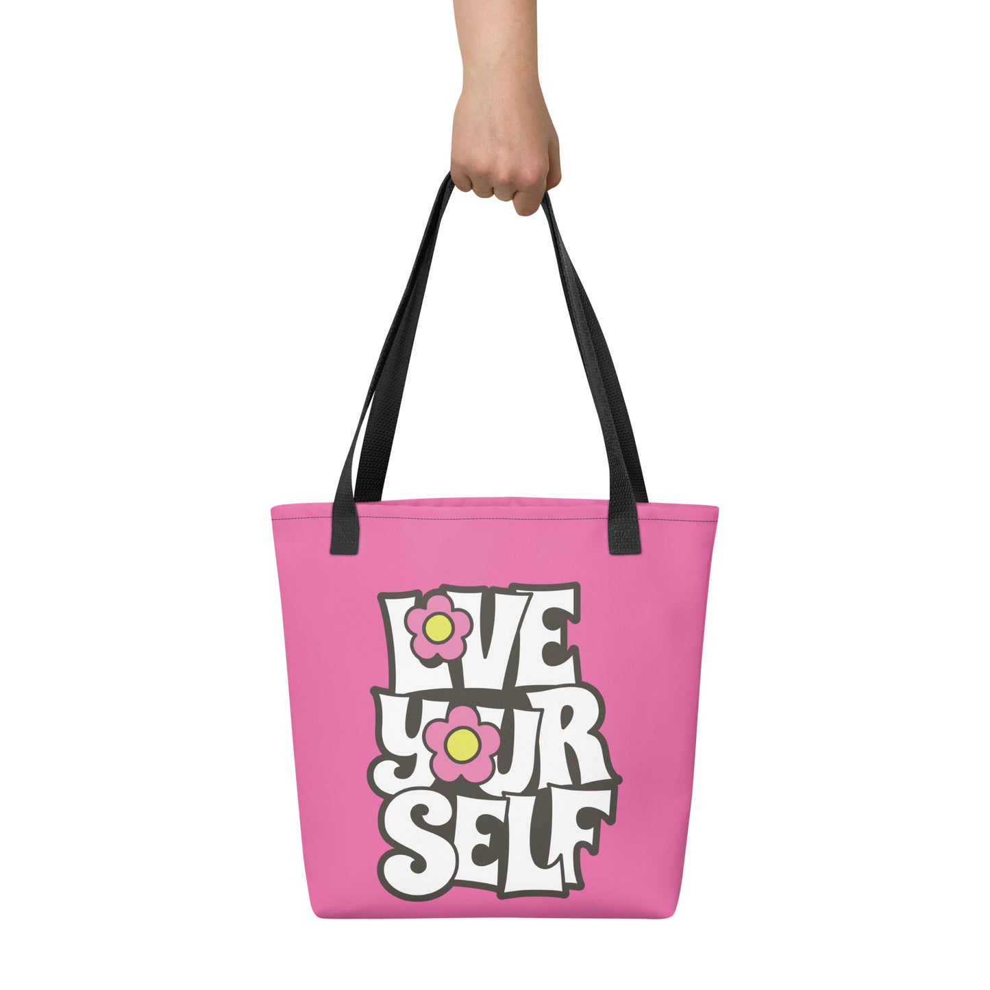 Pink tote bag for women 