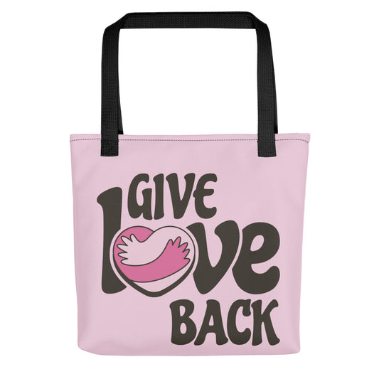 Pink women's tote bag 